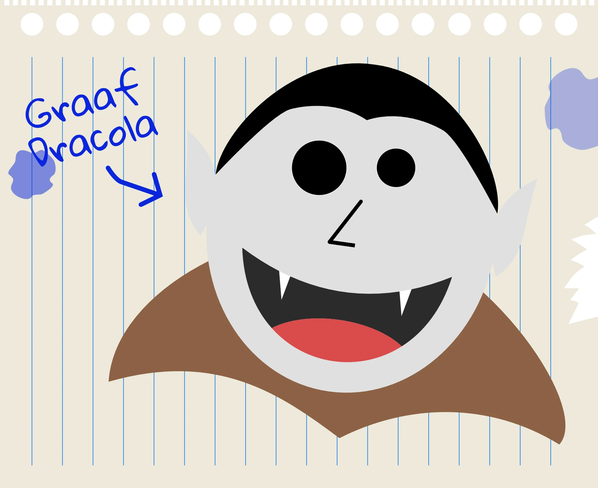 Tekening van Graaf Dracola